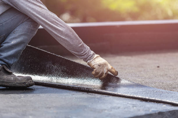 Professional Basement Waterproofing technician working in Bellefontaine, OH